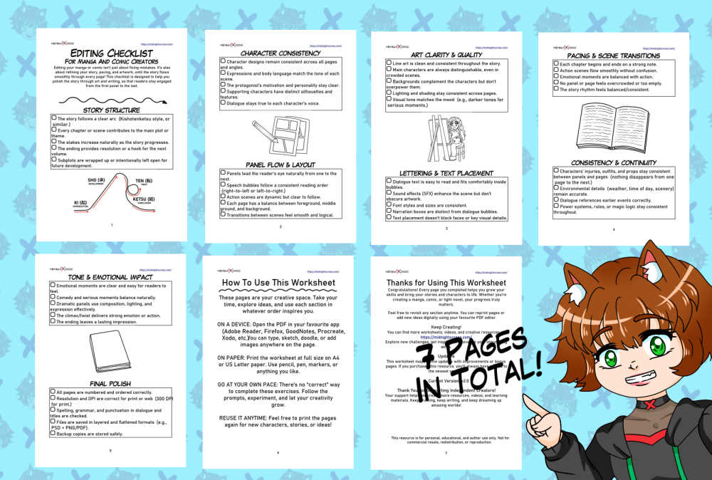 Manga Editing Checklist PREVIEW01